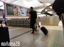 乗り継ぎ地で